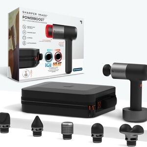 Sharper Image Powerboost Hot & Cold Massager - Black and Gray